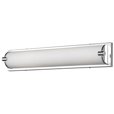 Kuzco Lighting Led Vanity With White Opal Glass Cylinder And Metal Side Covers 601464CH-LED